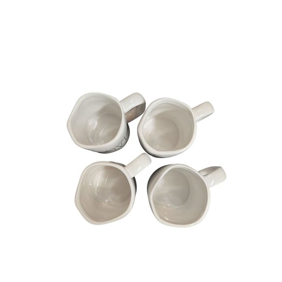 PARINI 4-Piece Ceramic Coffee Mug Set – Live Laugh Love Thankful – 4.5" Tall - Picture 3 of 4